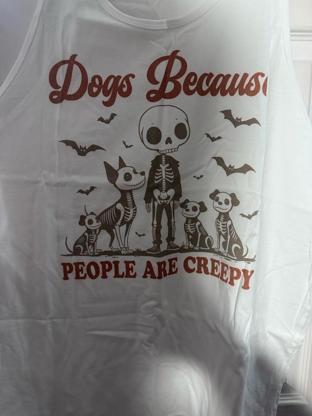 Graphic Tank Top - Dogs Because People Are Creepy